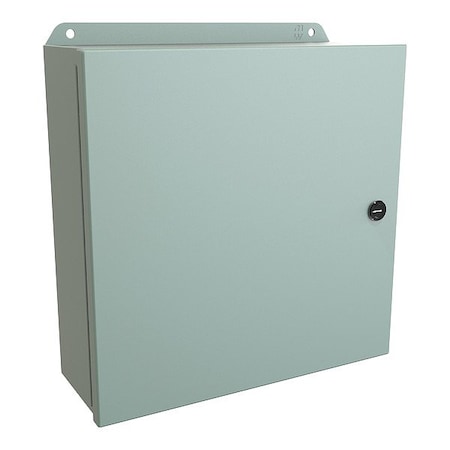 Hammond Latches Electrical Enclosure, 12 in H, 4 in D, 12 in W, 12, 13, 3R, 4, Steel EJ12124