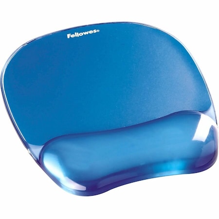 Fellowes Mousepad w/Wrist Support, Blue 91141
