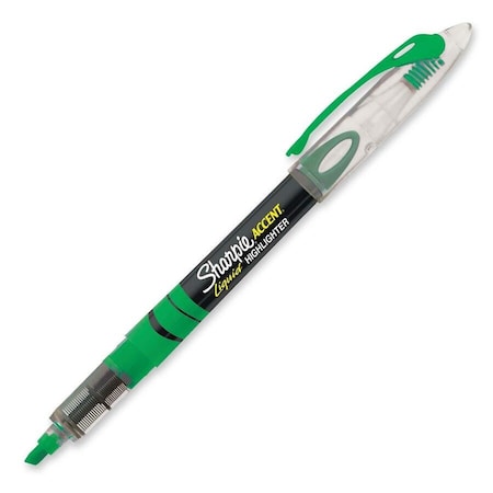 Sanford Sharpie Accent Liquid Pen Style Highlighter, Fluorescent Green Ink 24426