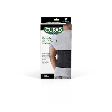 Medline CURAD Universal Back Support, Elastic, Retail Packaging CURORT220HH