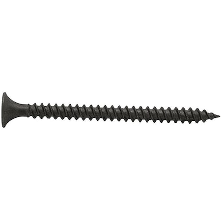 Pro-Fit Deck Screw, #6 x 1 in, Steel, Flat Head, Phillips Drive 280058