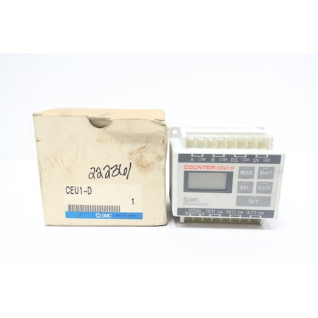 Smc 3-POINT PRE-SET COUNTER 24V-DC CEU1-D