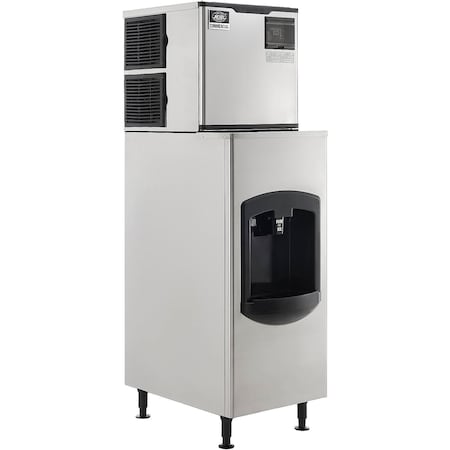 Global Industrial Nexel Ice Dispenser with Ice Machine and Bin, Air Cooled, 420 lbs. Production/24 Hours 243318