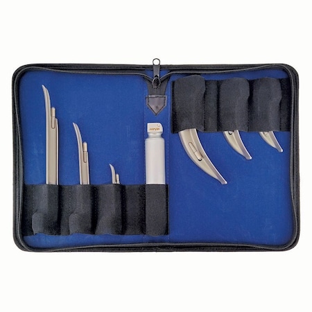 Jorgensen Laboratories Laryngoscope Kit, Medium Handle, 6PK J0449S