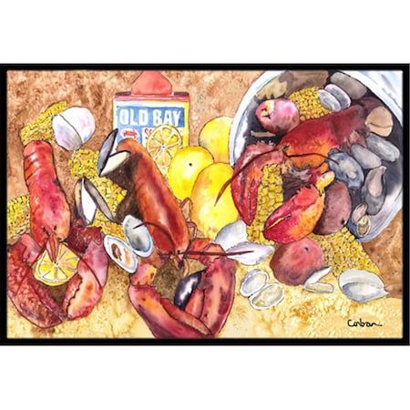 Carolines Treasures 8719JMAT Lobster Indoor Or Outdoor Doormat, 24 x 36 in. 8719JMAT