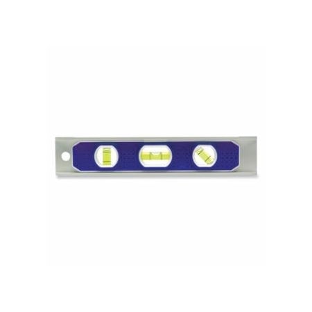 Swanson Tools Magnetic Extruded Aluminum Torpedo Level, 9 in L, 3 vials, Aluminum 698-TL002M