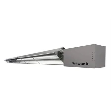 Schwank Harsh Environment Tube Tube Heater S/S Burner House + S/S Tube/Reflector, 45,000 Btuh NG, 20 FT STWS-45-20-AN