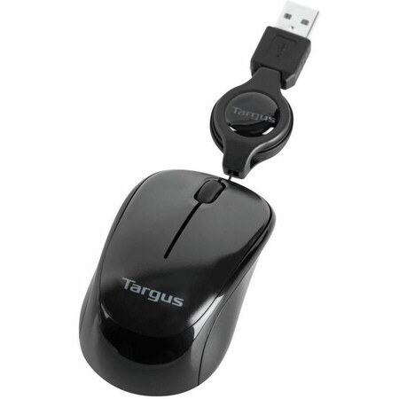 Targus Targus Compact Laptop Mouse - Optical - USB - Black, Gray AMU75US