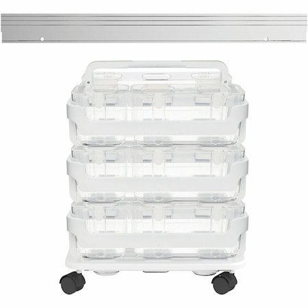 Deflecto Stackable Caddy Organizer Multi-Pack Bundle - 17.30in Height x 16in Width x 11in Depth - Floor - 329003BB