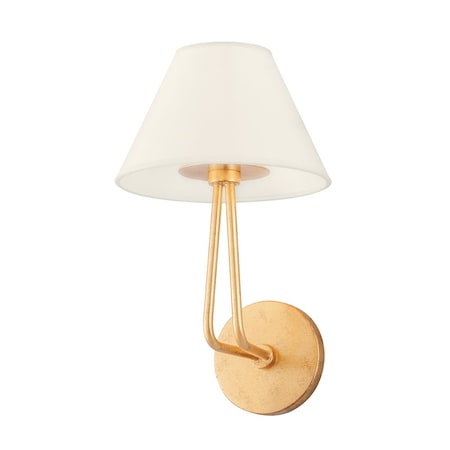 Troy Lighting Ozias 1 Light Wall Sconce 8 In. Vintage Gold Leaf B2502-VGL