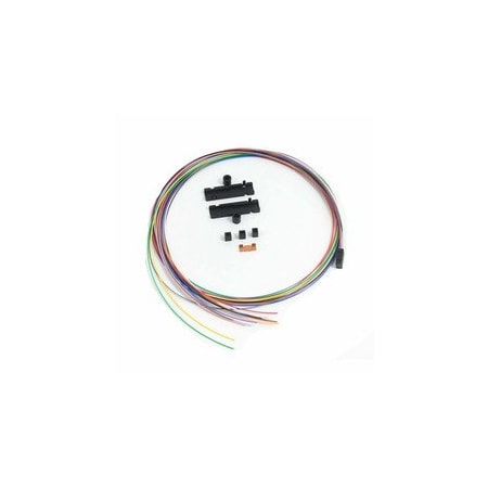 Cable Wholesale 12-Fiber Ribbon/Buffer Tube Fan-Out Kit, Color Coded 36 inch Tubing Length Accepts 250um 15F3-01212