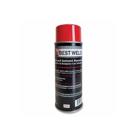 Best Welds Solvent Removable Penetrant, 12.5 oz, Can, nuclear Grade, 12PK 905-RW200