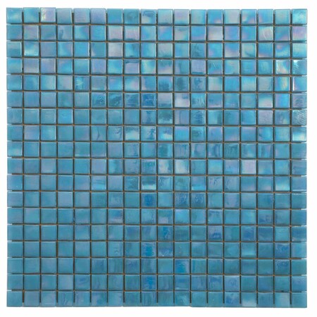 Apollo Tile Skosh 11.6 in. x 11.6 in. Glossy Sea Blue Glass Mosaic Wall and Floor Tile 18.69 sqft/case, 20PK APLNB88BL547A