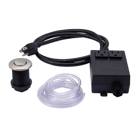 Mountain Plumbing Round Classic Waste Disposer Air Switch with Freedom Mount MT953/BRS