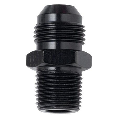 Fragola 481634-BL 0.25 in. MPT x -3 AN Straight Adapter Fitting - Black FRG481634-BL