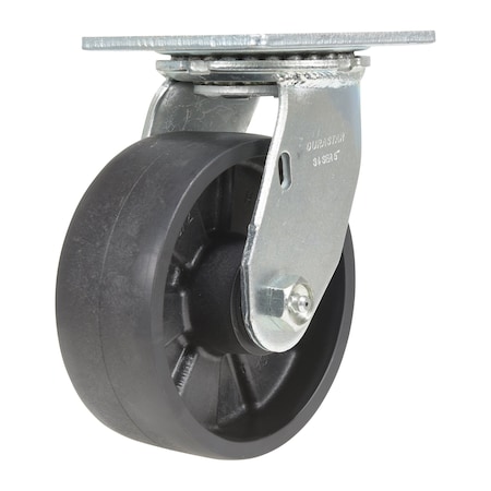 Vestil Glass Filled Nylon Swivel Caster 5 In. Diameter x 2 In. Width 1000 Lb. Capacity Black CST-VE-5X2GFN-S