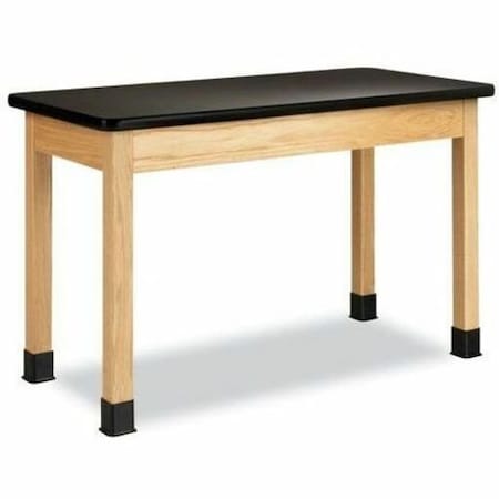 Diversified Spaces Science Lab Table, Wood, Wood Frame, Wood Surface, 48" W, Oak P7101K30N