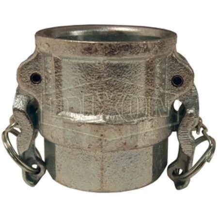 Dixon Boss-Lock Type D Cam and Groove Coupler, 6 in Nominal, Female Coupler x FNPT End Style, Ductile Iro ID600