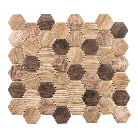 Andova Tiles ANDOVA TILES Terrain 2" x 2" Glass Honeycomb Mosaic Wall & Floor Tile ANDTER258