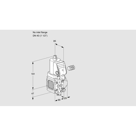 Honeywell Kromschroder Gas Solenoid Valve – NC, 500 mbar, IP65, EN 161, VAS2 Series KS88030077
