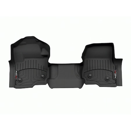 Weathertech Black, Front FloorLiner for Vinyl Floors  Over The Hump 4410331V