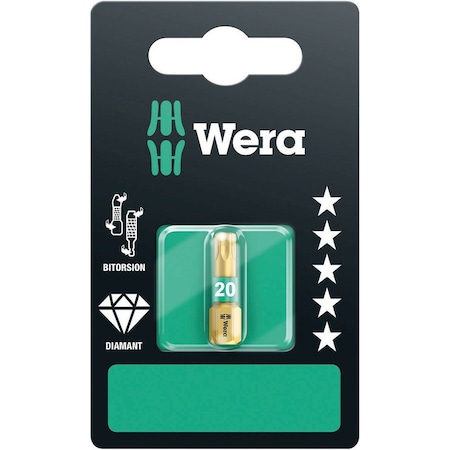 Wera 867/1 BDC SB TORX bits, TX 20 x 25 mm 5134376001