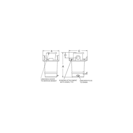 Groco ARG3000S Bronze Strainer With #304 SS Basket ARG-3000-S