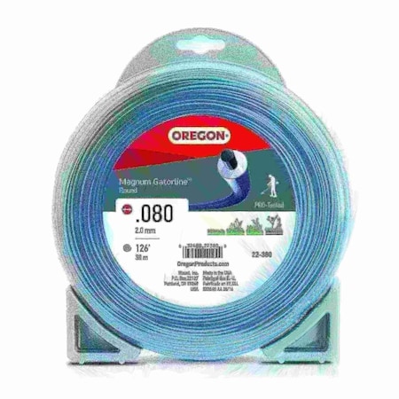 Oregon Magnum Gatorline Round Trimmer Line, .080" by 416', 1Lb Donut 22-380