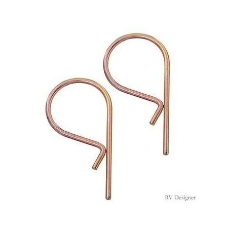 Rv Designer Spring Clip Cotter Pin, 5/32 in Dia, 2-7/8 in L H406