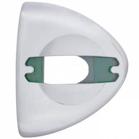 Replacement For Peterbilt 359 Year 1987 Chrome Headlight Turn Signal Cover W/Rectangular Light Cuto