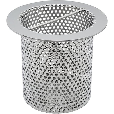 Amgood Commercial Flood Drain Strainer 1, 4 in. Diameter x 4 in. Tall Cylinder CSSS-4x4-Z