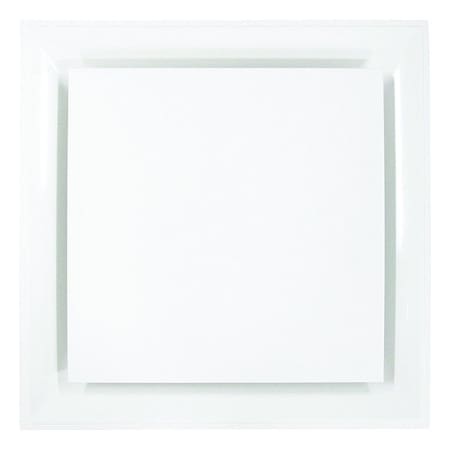 American Louver Ceiling Diffuser, 23-3/4" H, Plastic STR-PQ-10W-FR-R6