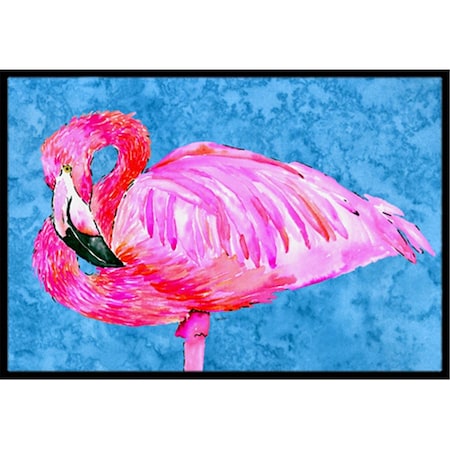 Carolines Treasures 8686JMAT Flamingo Indoor Or Outdoor Doormat, 24 x 36 in. 8686JMAT
