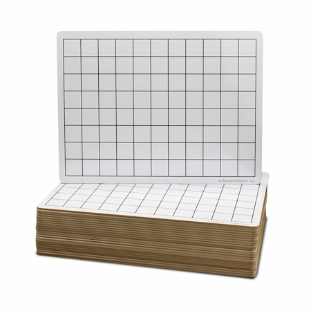 Flipside 9 x 12 Two Sided 1" Squares Grid Board 24 Pack 44459