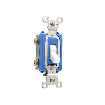 Pass & Seymour Wall Switch, 2 hp, Toggle, 15 A, White PS15AC2w