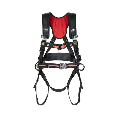 Honeywell Miller Full Body Harness, Blk, 310 lb H5AFC1S2