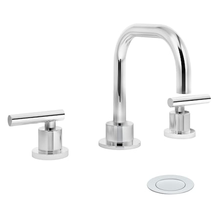 Symmons Dia Widespread Two-Handle Bathroom Faucet with Push Pop Drain Assembly (1.0 GPM) SLW3512PP