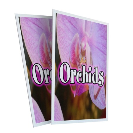 Signmission Orchids, Plastic Signs Only 24 Inch x 36 Inch, Corrugated Plastic, 2PK CSB-2436-2PACK-Orchids