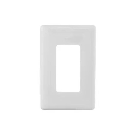 Hubbell Wiring Device-Kellems Wallplate, 1G Dec, Snap-On, White NPS26W