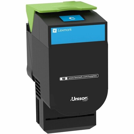 Lexmark CYAN RETURN PROGRAM TONER CARTRIDGE TAA FOR USE IN CX510 ESTIMAT 80C0XCG