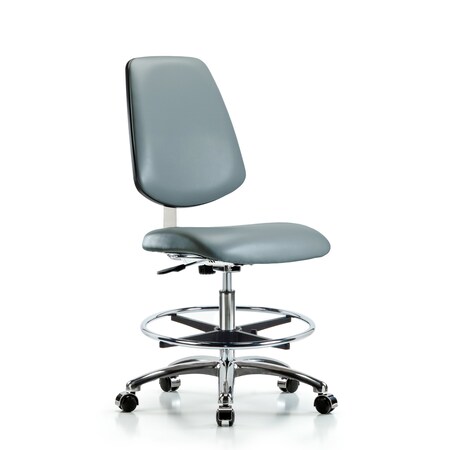 Blue Ridge Ergonomics Vinyl Clean Room Chair BR-CLR-VMBCH-MB-CR-CF-CC-8822