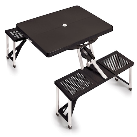 Picnic Time Family Of Brands Picnic Table Portable Folding Table, Black 811-00-175-000-0
