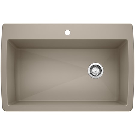 Blanco Diamond Super Single Dual Deck, Truffle 441287