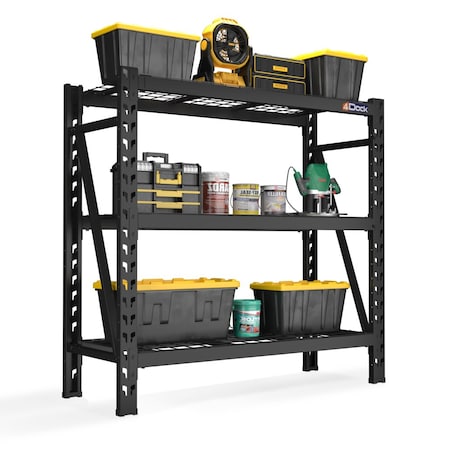 4Dock 49 x 18 x 46in Heavy Duty Metal Storage Shelving GPR501