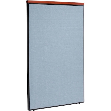 Global Industrial Interion Deluxe Office Partition Panel, 48-1/4"W x 97-1/2"H, Blue 695789DBL
