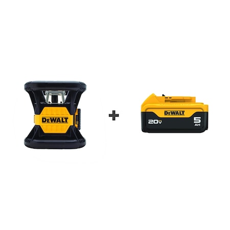 Dewalt Rotary Laser, Cordless, 20v, Bonus Battery DW079LR/DCB205