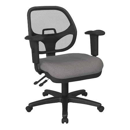 Office Star Products Ergonomic Task Chair with ProGrid Back, Interlink Flint 29024-107