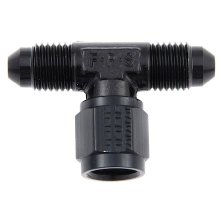 Light House Beauty 498204-BL -8 AN Female Swivel on Side Tee Adapter Fitting - Black LI3079815