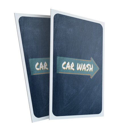Signmission Car Wash, Plastic Signs Only 24 Inch x 36 Inch, Corrugated Plastic, 2PK CSB-2436-2PACK-30353