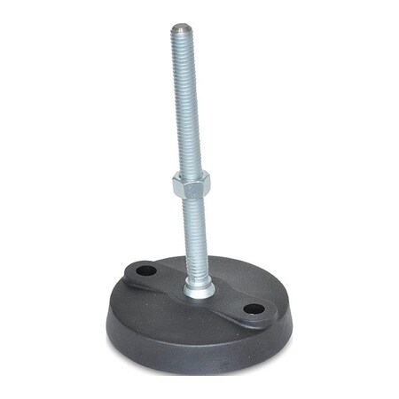 J.W. Winco Male-End Leveling Mount, 198 mm H 20N6WP3N